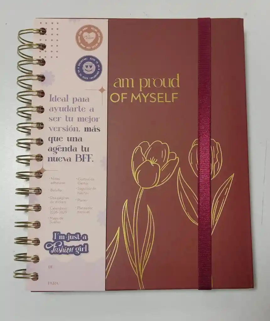 Agenda Argollada 16x5x21 Tulipna