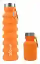 Botella - Termo De Silicona Plegable 500 Ml Naranja