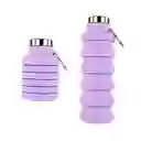 Botella De Agua Plegable Morada 500 Ml