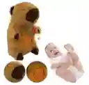 Peluche Capibara Cafe Respira Tiene Movimiento Luz Y Música Juguete Niños Niñas