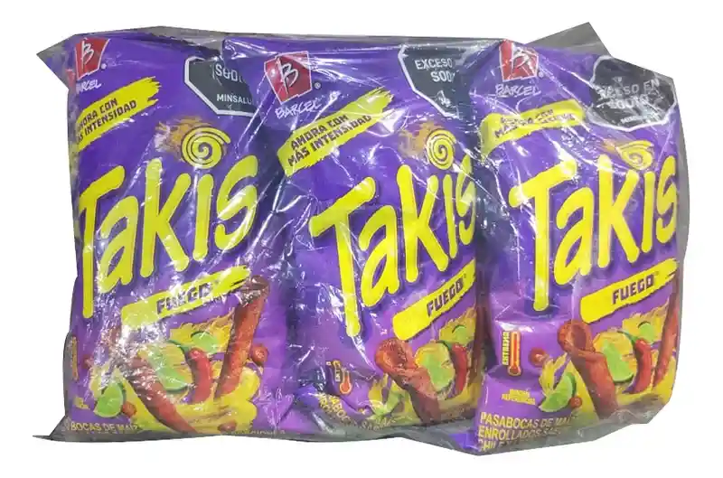 Takis Fuego Chile Y Limón X 6 Und