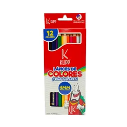 Colores Klipp X12 Unipunta Triangulares