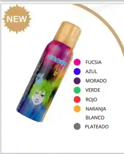 Laca De Cabello De Colores (blanca, Naranja, Verde, Dorada)