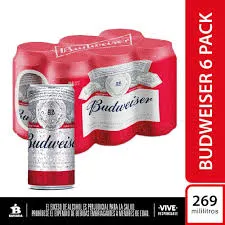 Cerveza Budweiser Six Pack