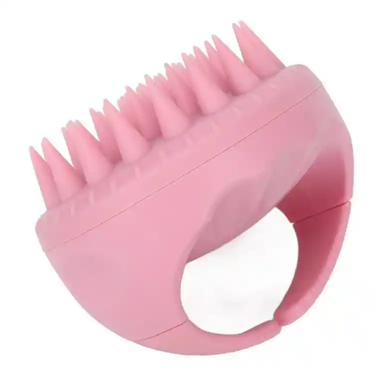 Cepillo Masajeador Capilar De Silicona Para Cuero Cabelludo