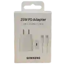 Cargador Samsung Tipo C 25w Super Carga Genérico Blanco