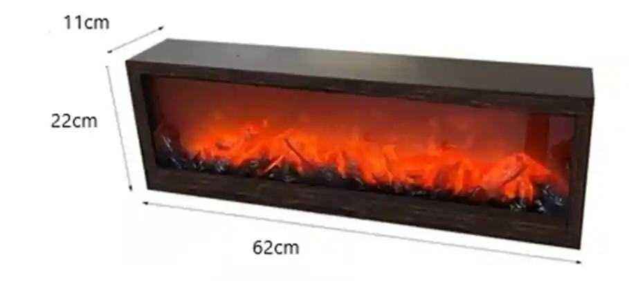 Adorno Simulacion De Chimenea Lámpara Rectangular