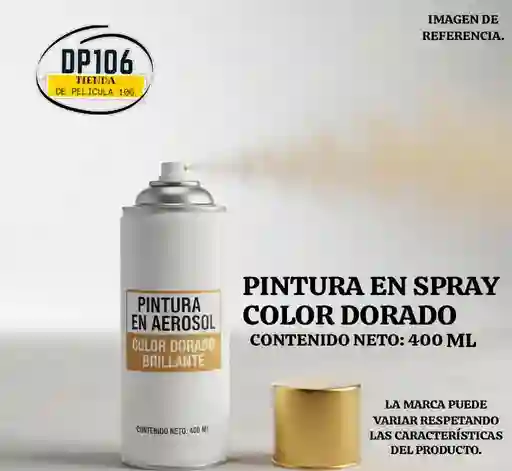Pintura En Spray Dorado / Oro
