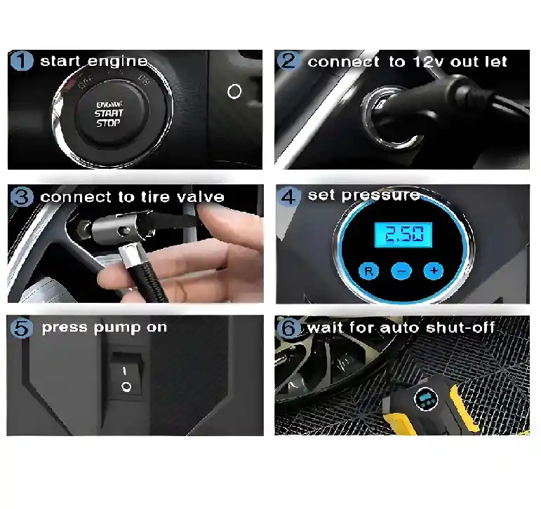 Compresor Portátil Multiusos Carsun