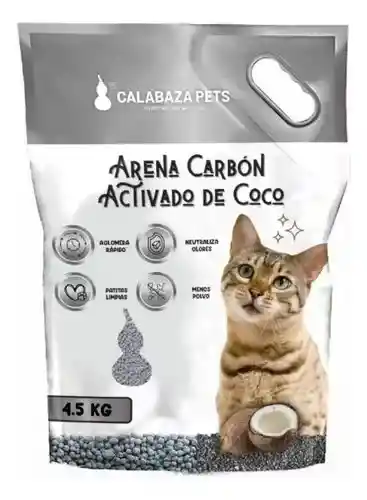 Arena Calabaza Carbon Activado De Coco 4.5 Kg