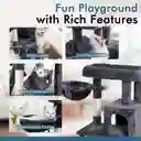 Gimnasio Para Gatos Felpa 3 Niveles Con Hamaca