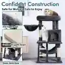 Gimnasio Para Gatos Felpa 3 Niveles Con Hamaca