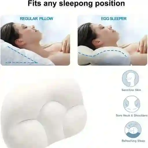 Almohada Ergonómica Con Microperlas De Aire