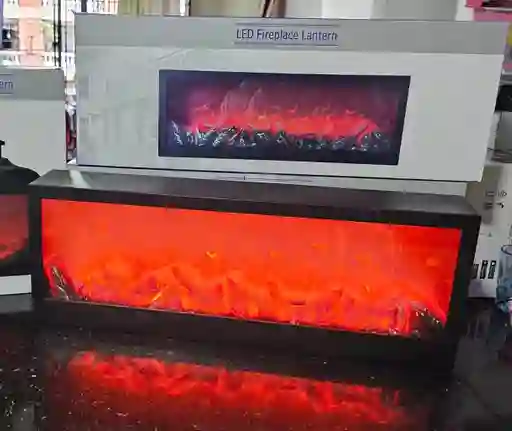 Lámpara Simulador Chimenea Rectangular Con Led, Decoración Del Hogar