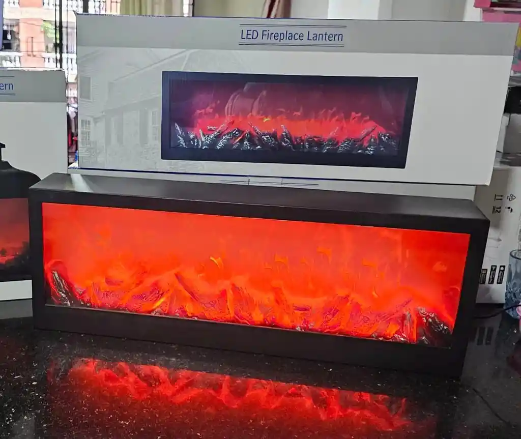 Lámpara Simulador Chimenea Rectangular Con Led, Decoración Del Hogar