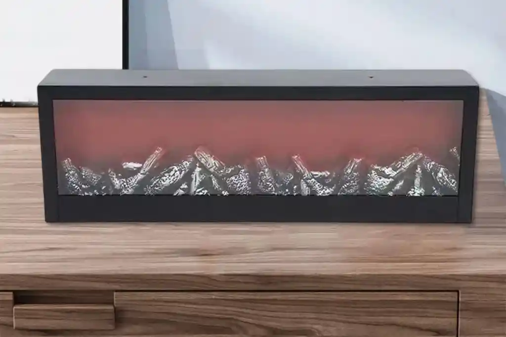 Lámpara Simulador Chimenea Rectangular Con Led, Decoración Del Hogar