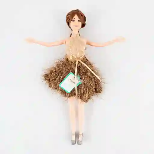 Muneca Fashion Maypa Violin 28x6cm Rosado