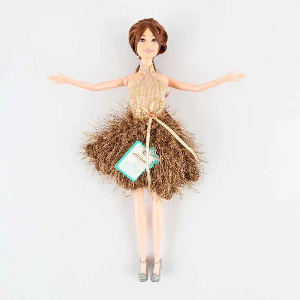 Muneca Fashion Maypa Violin 28x6cm Rosado