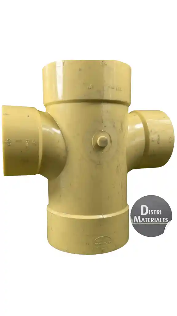 Tee Reducida Doble Sanitaria 4" X 2" Pavco