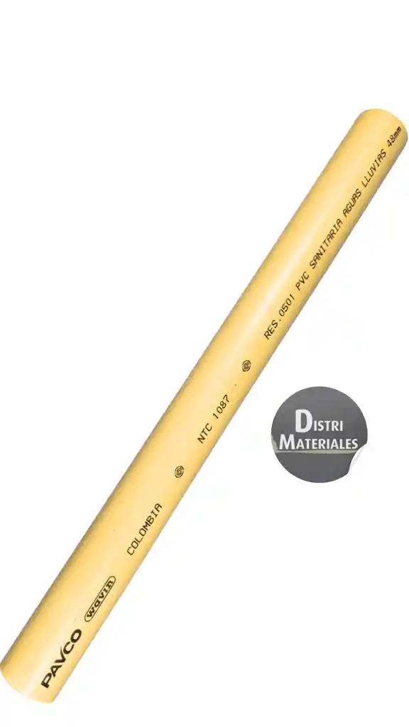 Tubo Sanitario 3" 1 Mt Pavco