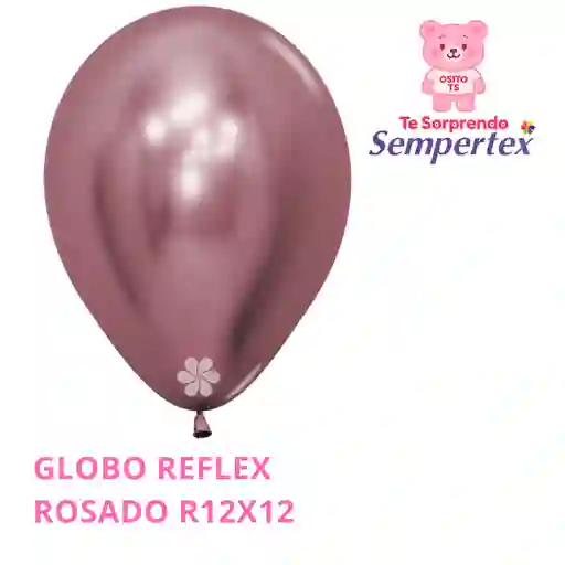 Globo Reflex Rosado Sempertex R12x12