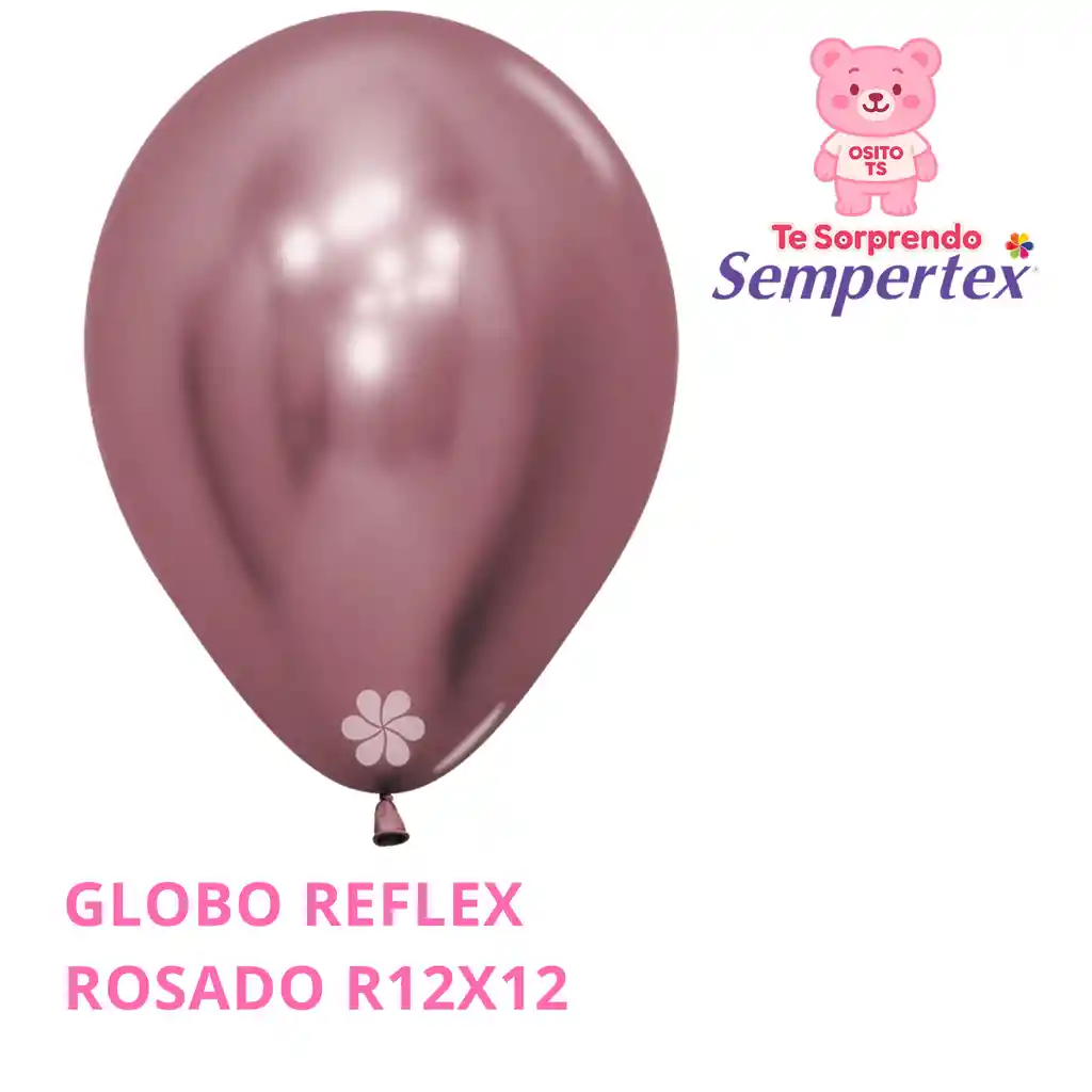 Globo Reflex Rosado Sempertex R12x12