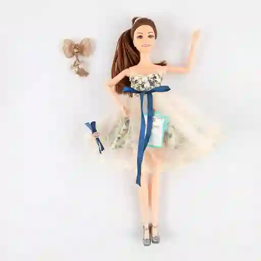 Muneca Fashion Maypa Rosas 28x6cm Surtido