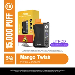 Dispositivo Pod Lit Mango Twist 15000 Puffs 5%