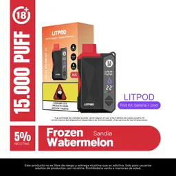 Dispositivo Pod Lit Frozen Watermelon 15000 Puffs 5%