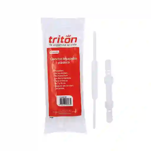 Gancho Legajador Plastico Triton/rank