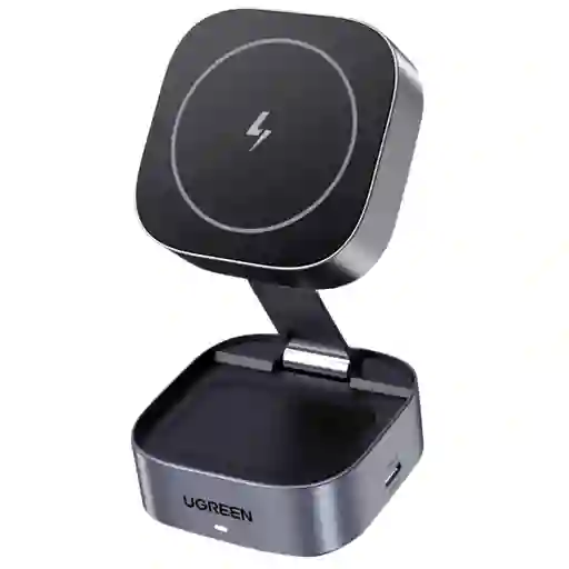 Estación Plegable De Carga Inalámbrica Doble 15w Ugreen W526