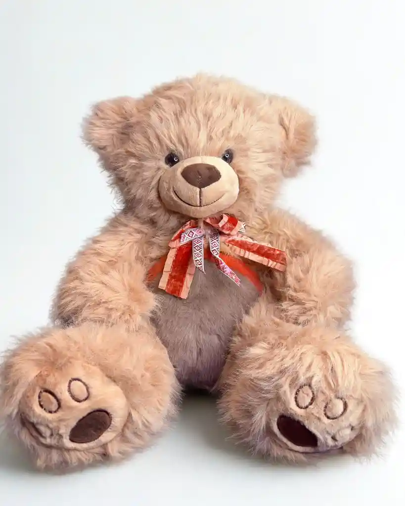 Oso De Peluche Marron Esponjoso