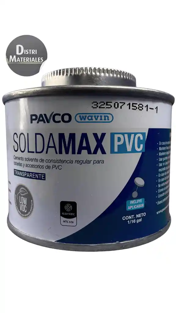 Soldadura Pvc 1/16 Pavco