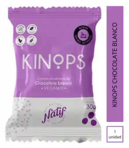 Natif Snack Kinops De Chocolate Blanco