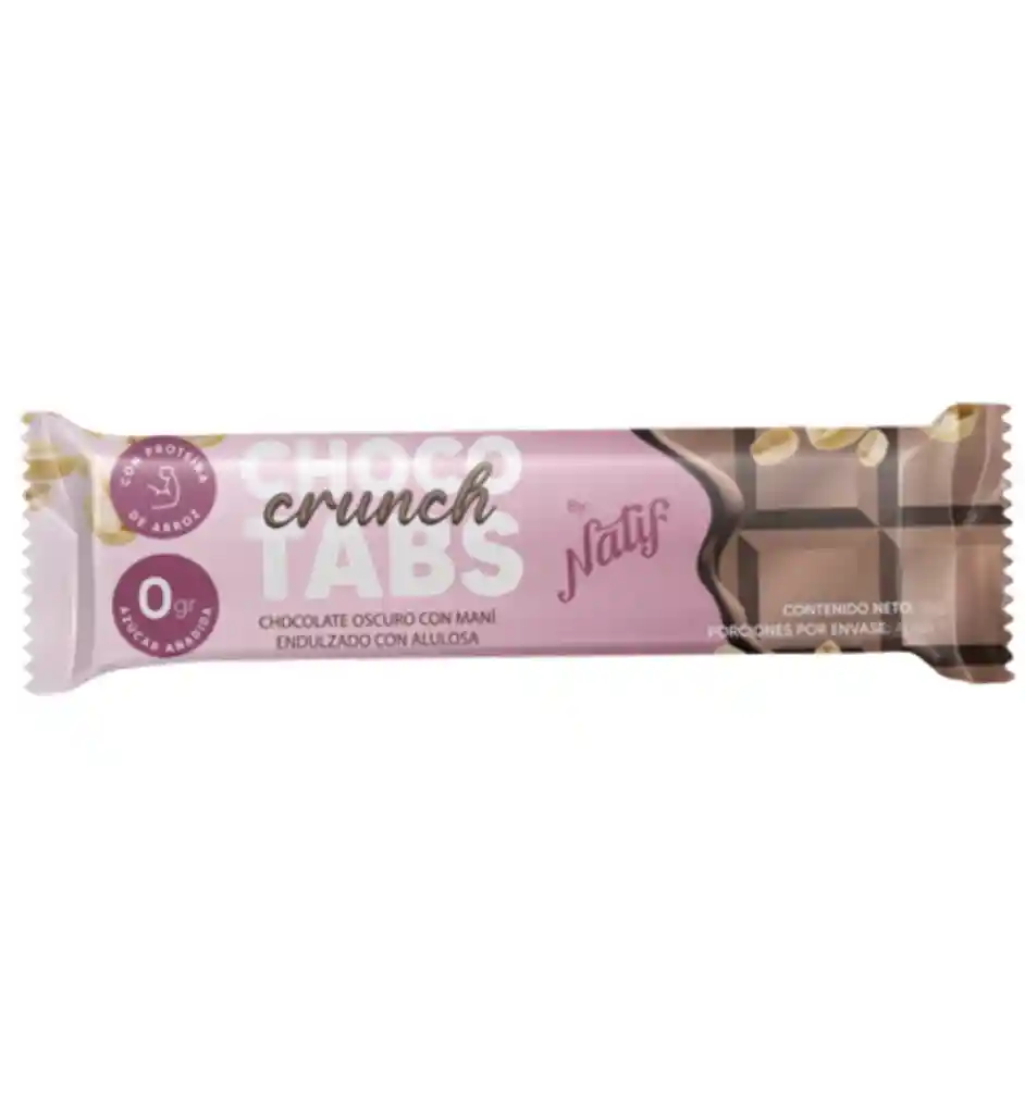Chocotabs Chocolatina Crunch Oscuro 35g