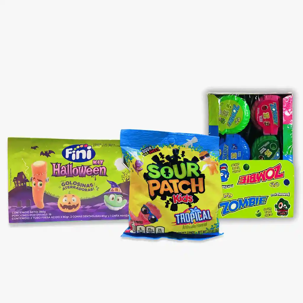 Combo Halloween Ataque Zombie | Golosinas Ácidas Y Divertidas