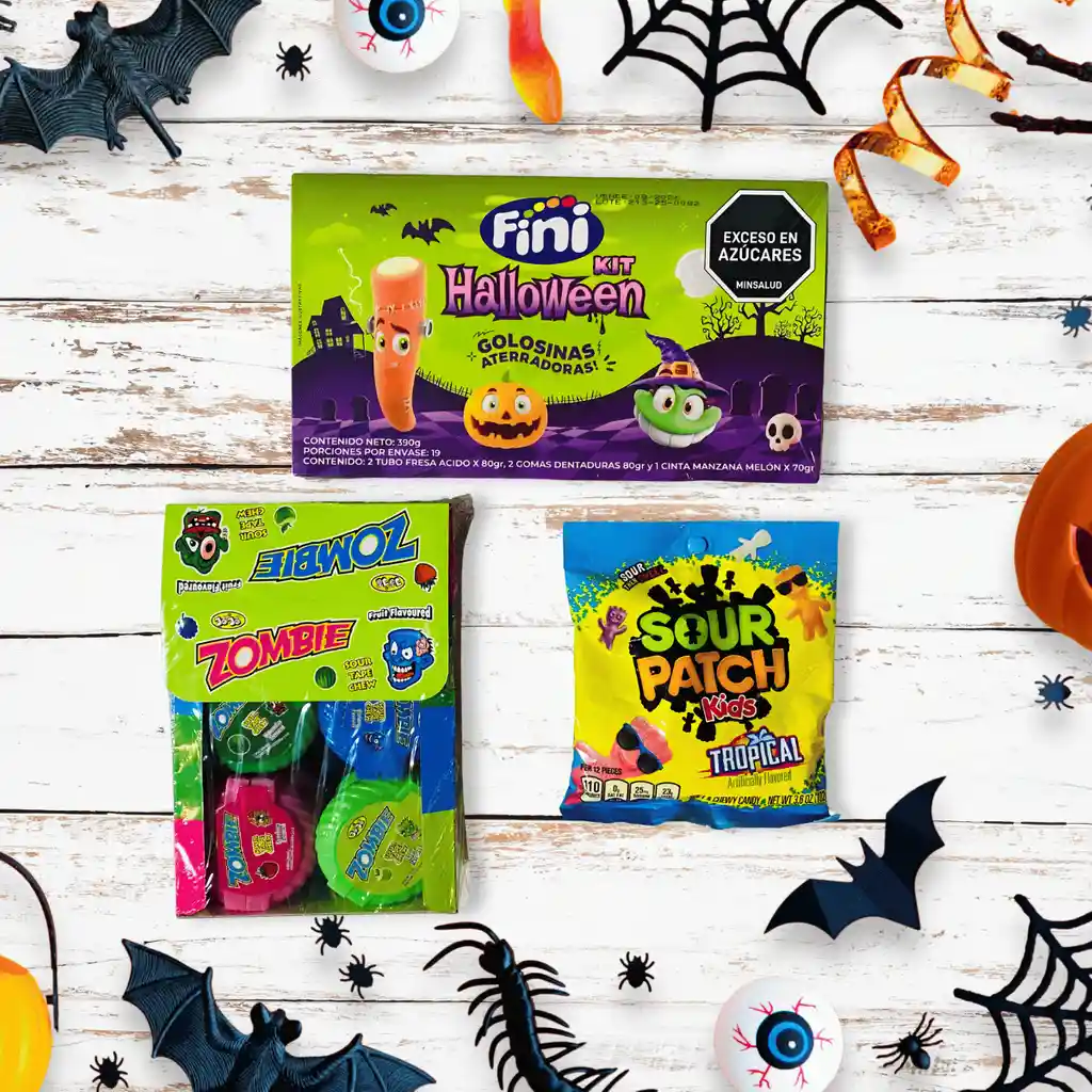 Combo Halloween Ataque Zombie | Golosinas Ácidas Y Divertidas