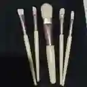 Brochas De Maquillaje Mini Beige Kit 5 Brochas