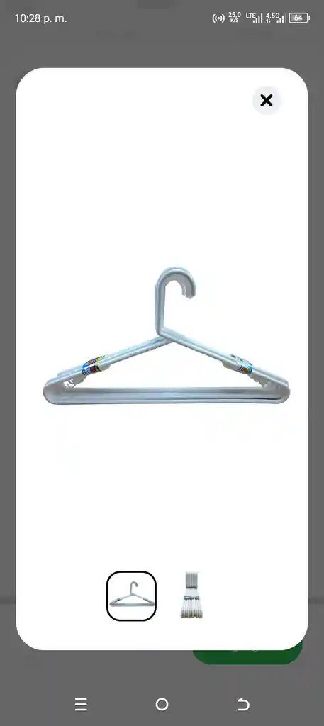 Set De Ganchos Color Blaco