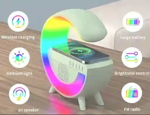 Parlante G500 Con Luz Led Radio Fm Y Cargador