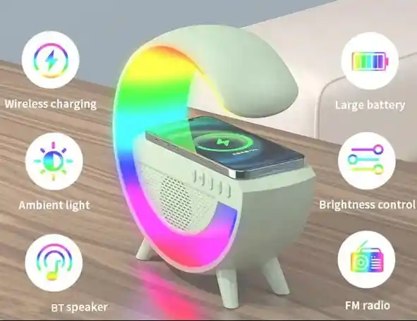 Parlante G500 Con Luz Led Radio Fm Y Cargador