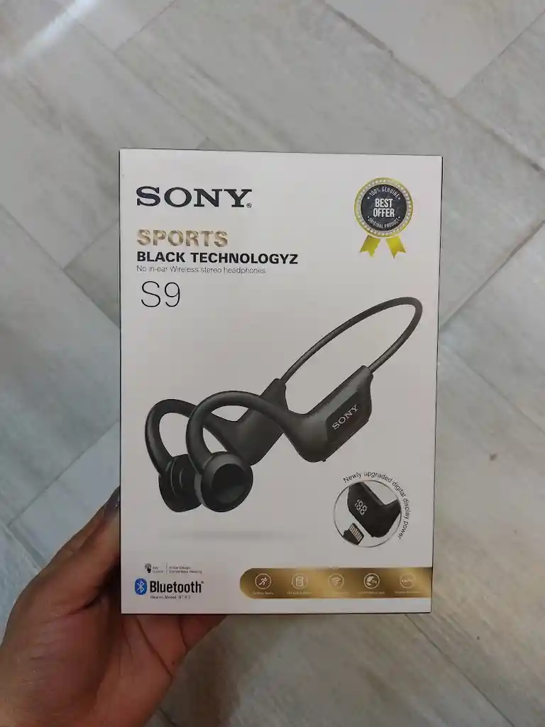 Audífonos Inalámbricos Conducción Osea Sony Deportivos S9