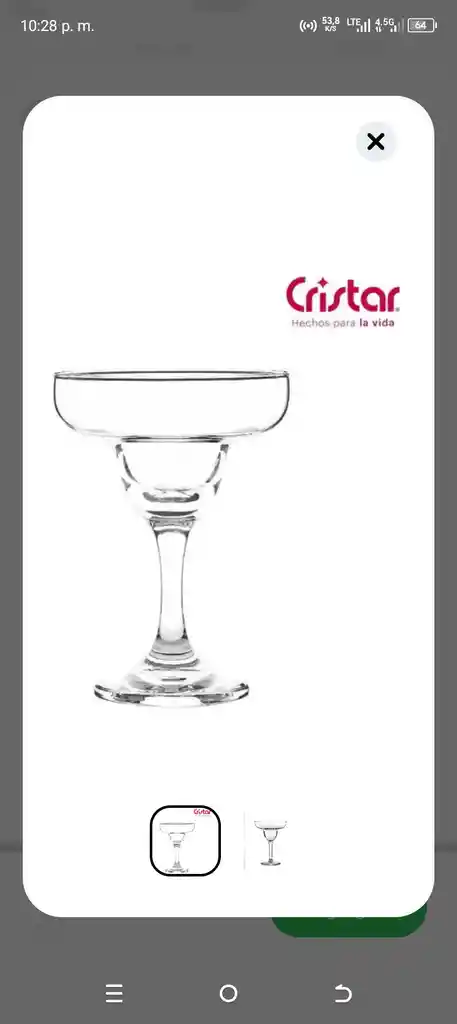 Cristal Copa Margarita 9 Oz