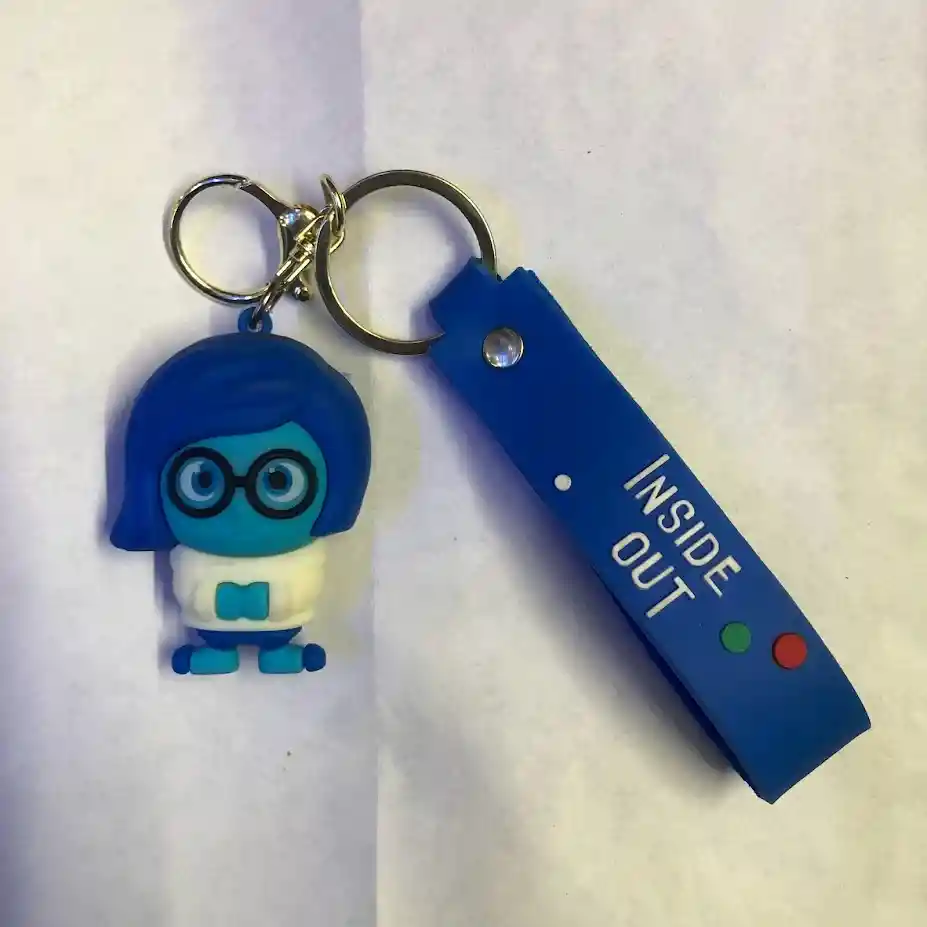 Llavero Con Muñeco O Figura De Tristeza Intensamente