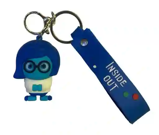 Llavero Con Muñeco O Figura De Tristeza Intensamente
