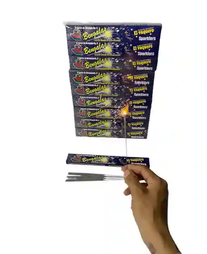 Chispitas Mariposa Caja X 6 Unidades Bengala Mariposa Polvora Barita De Chispas Chispa Mariposa