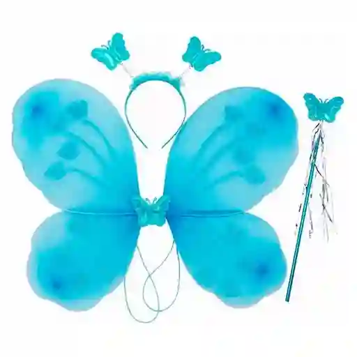 Alas Mariposa Escarchada Angel Hada Disfraz Niña Halloween