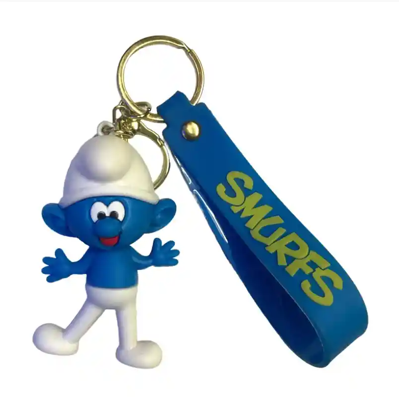 Llavero Con Muñeco O Figura De Pitufo