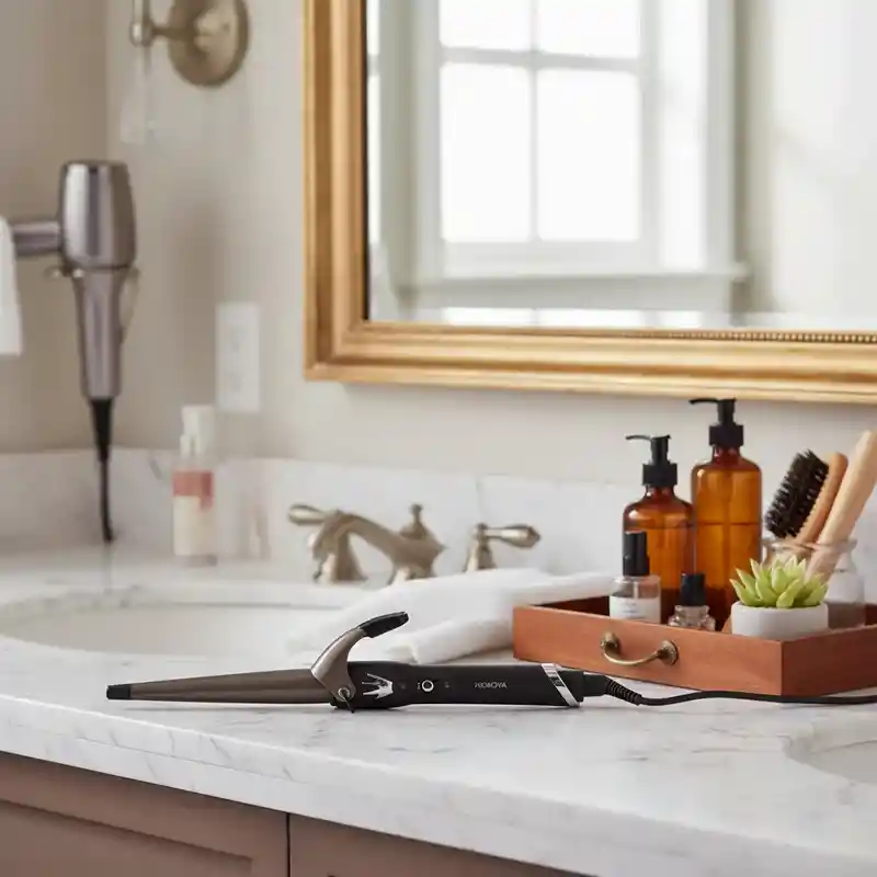 Pinza Para Cabello Pronova Color Negro Rizadora Pro-1853j