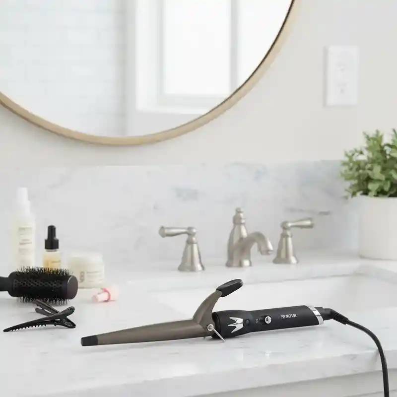 Pinza Para Cabello Pronova Color Negro Rizadora Pro-1853j